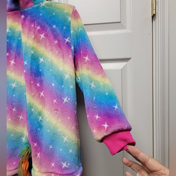 Rainbow Unicorn One Piece Pajama/Costume - Picture 9 of 10